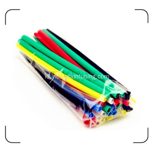 Berwarna Heat Shrink Tubing Pack di Plastic Bag